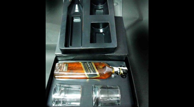 Blistere plastic set cadou sticla doua pahare whisky